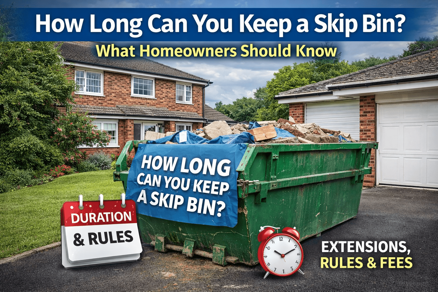 How Long Can You Keep a Skip Bin? What Homeowners Should Know