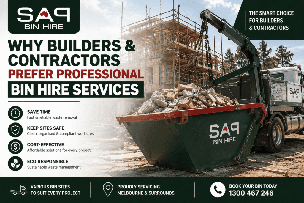 Why Builders and Contractors Prefer Professional Bin Hire Services