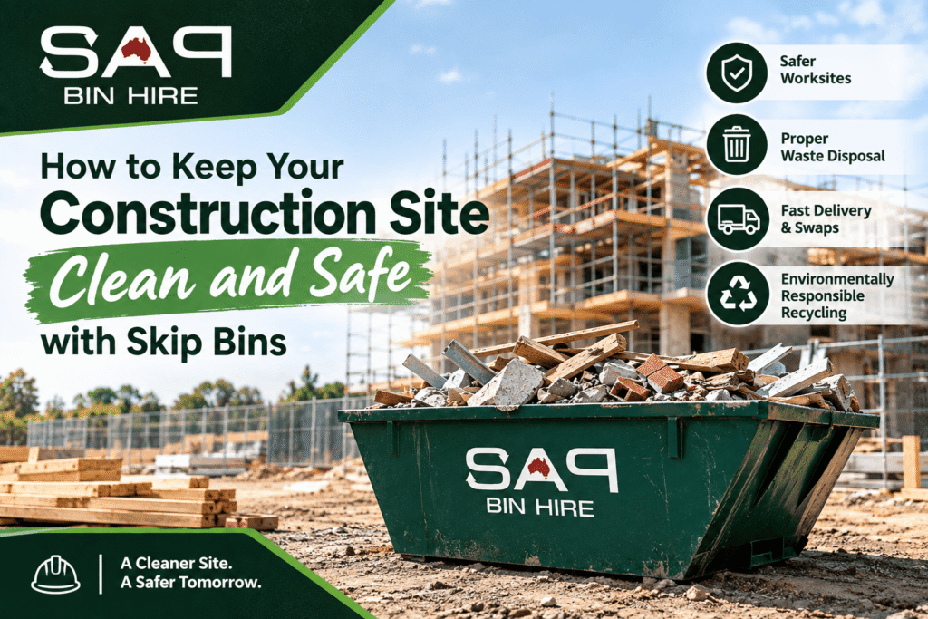 How to Keep Your Construction Site Clean and Safe with Skip Bins