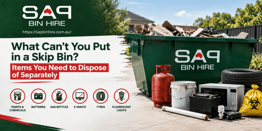 What Can't You Put in a Skip Bin? Items You Need to Dispose of Separately